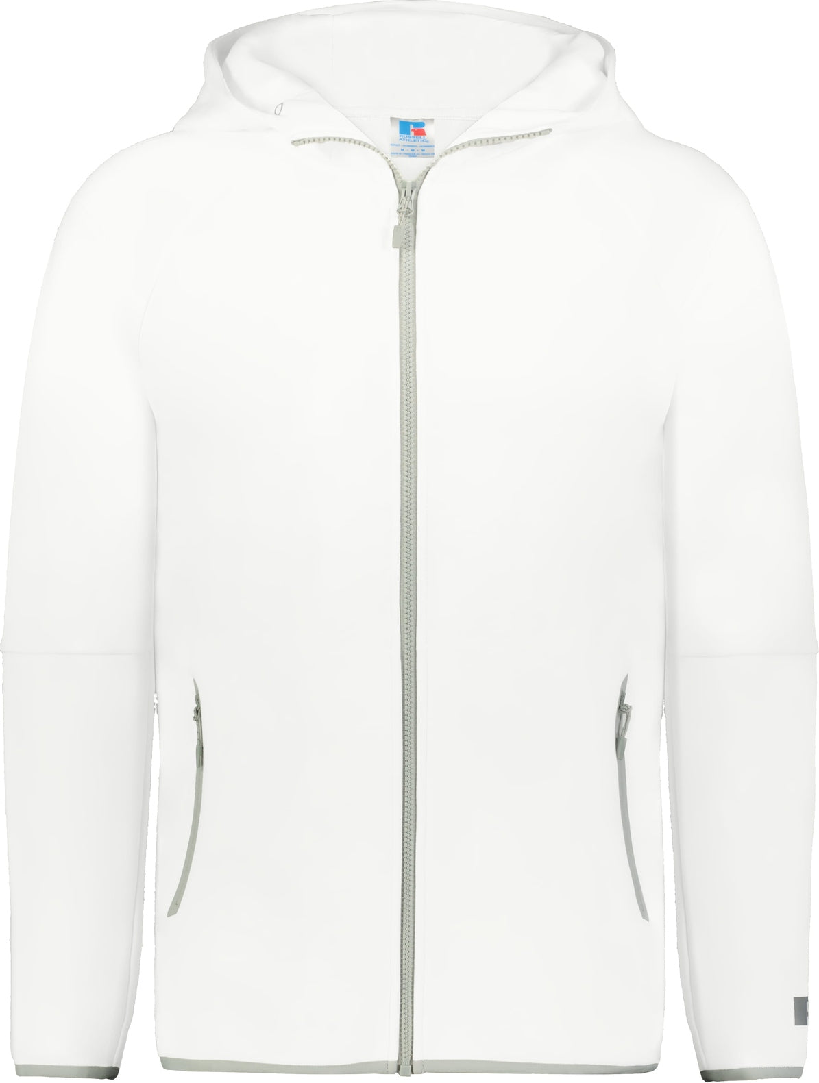 Russell R25tfm Legend Full Zip Tch Flc Hoodie - White - Adult s