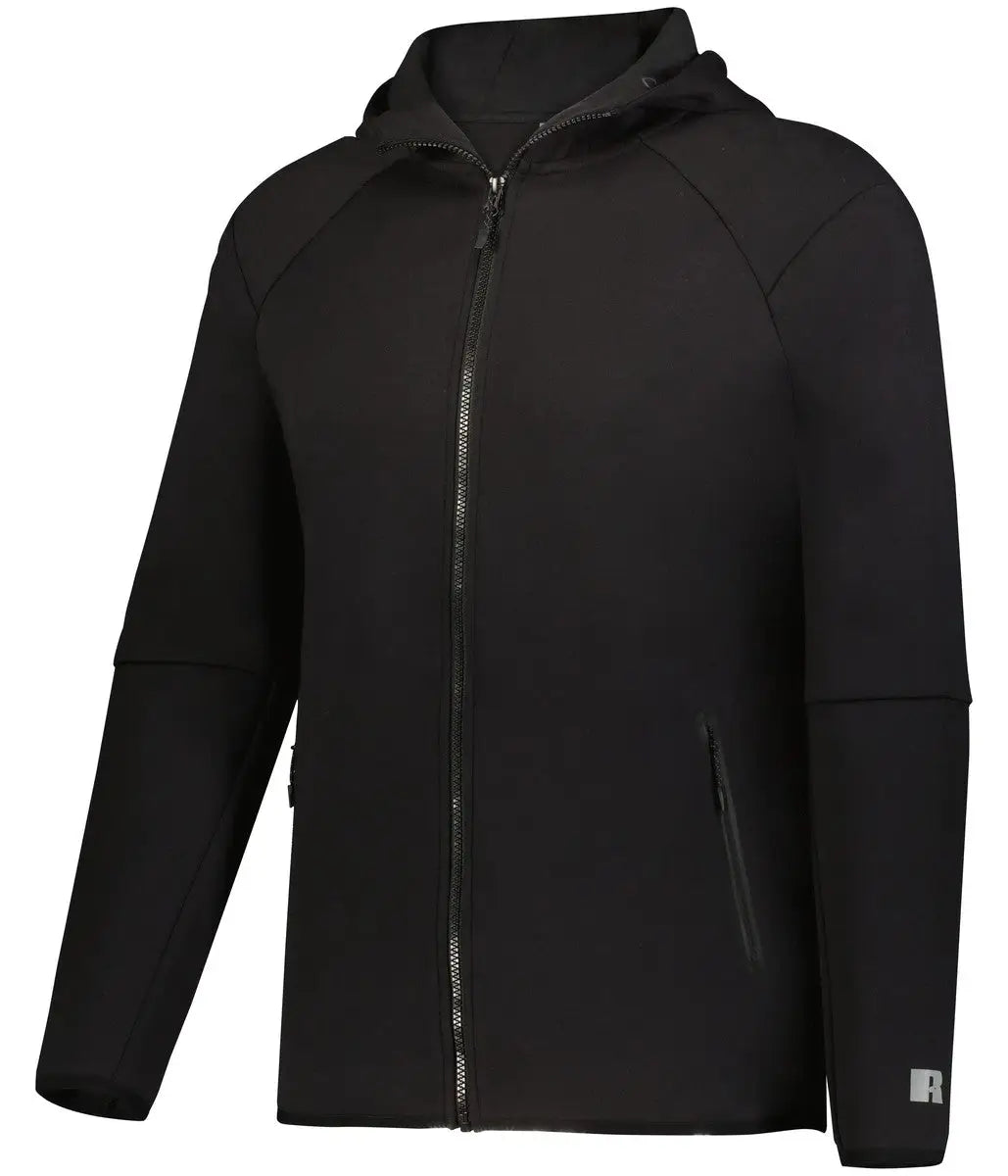 Russell R25tfm Legend Full Zip Tch Fleece Hoodie - Black