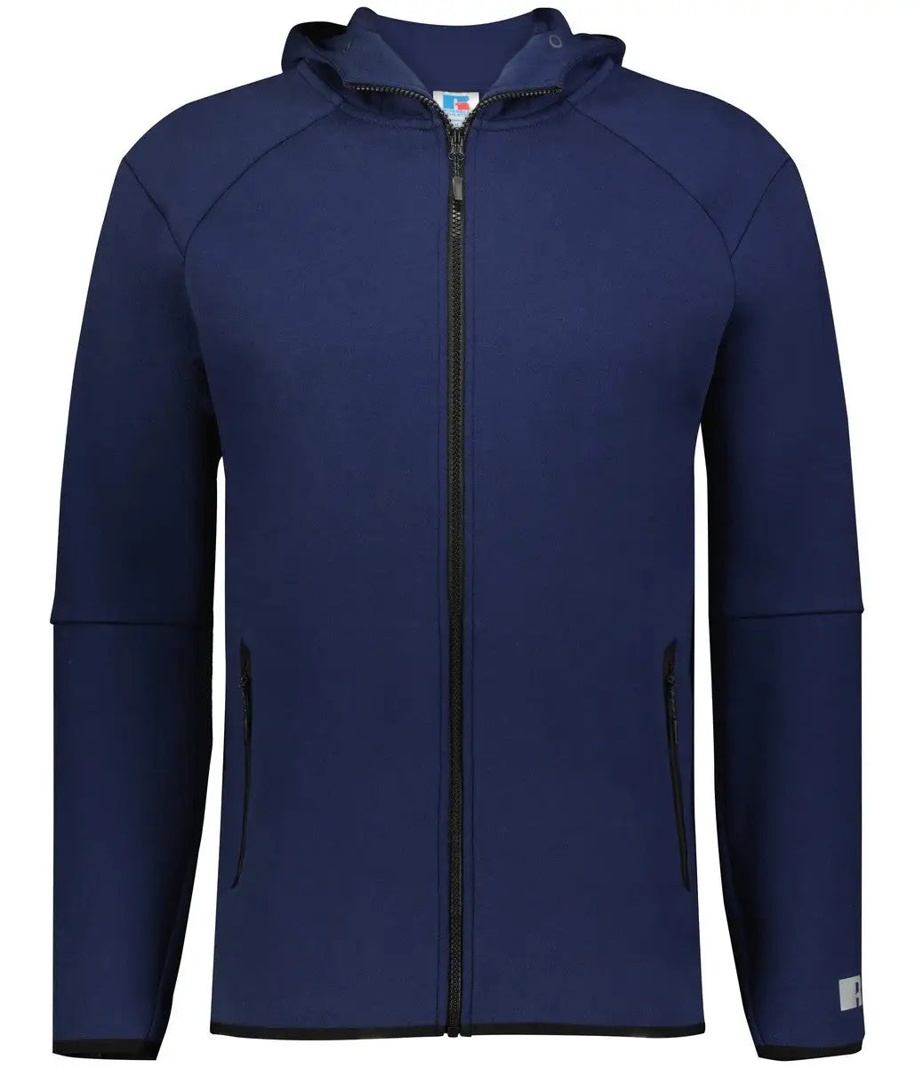 Russell R25tfm Legend Full Zip Tch Fleece Hoodie - Navy