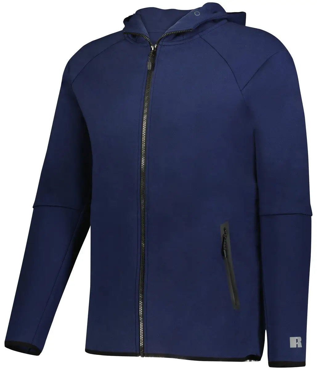Russell R25tfm Legend Full Zip Tch Fleece Hoodie - Navy