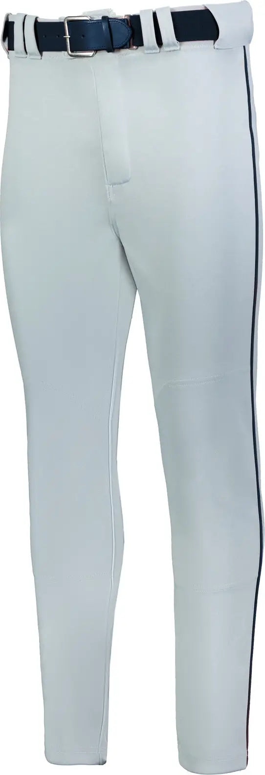 Russell R62lgb Youth Baseline Tapered Leg Piped Baseball Pant - Gray Navy - s