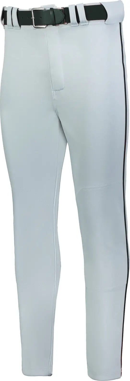 Russell R62lgb Youth Baseline Tapered Leg Piped Baseball Pant - Gray Black - s