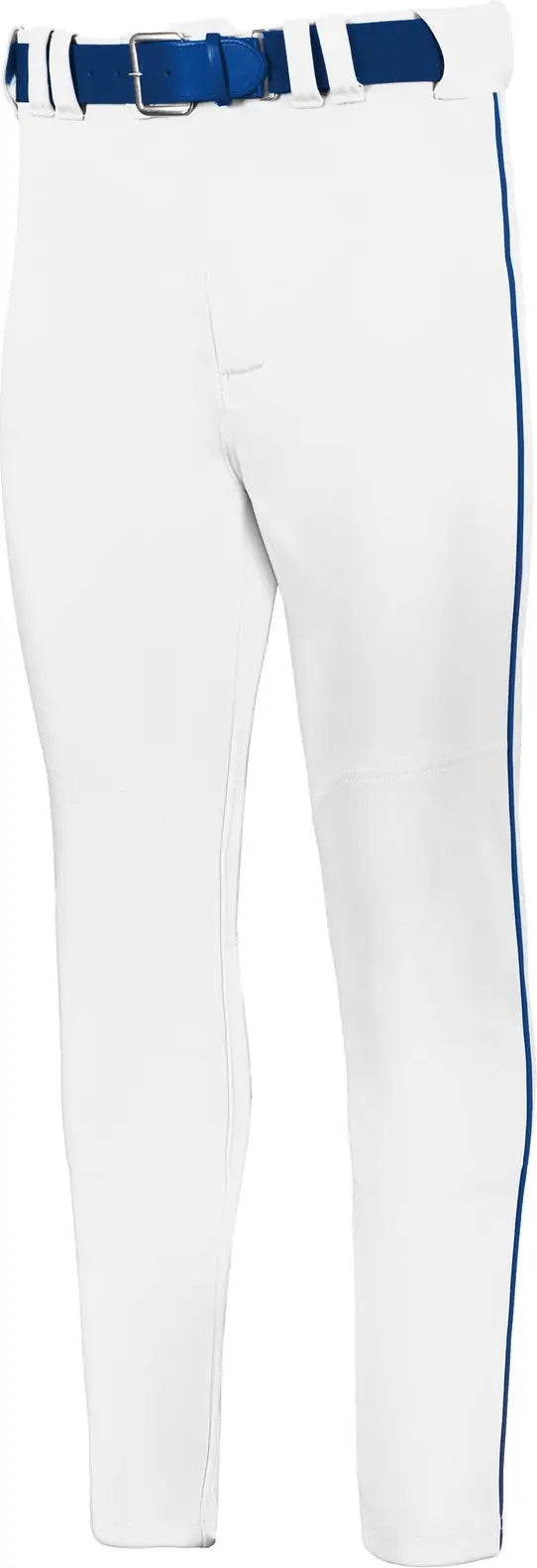 Russell R62lgb Youth Baseline Tapered Leg Piped Baseball Pant - White Royal - s