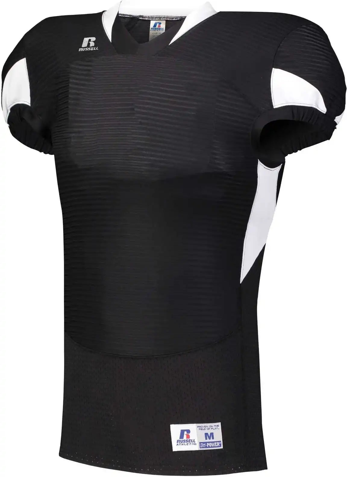 Russell S81xcm Waist Length Football Jersey - Black White