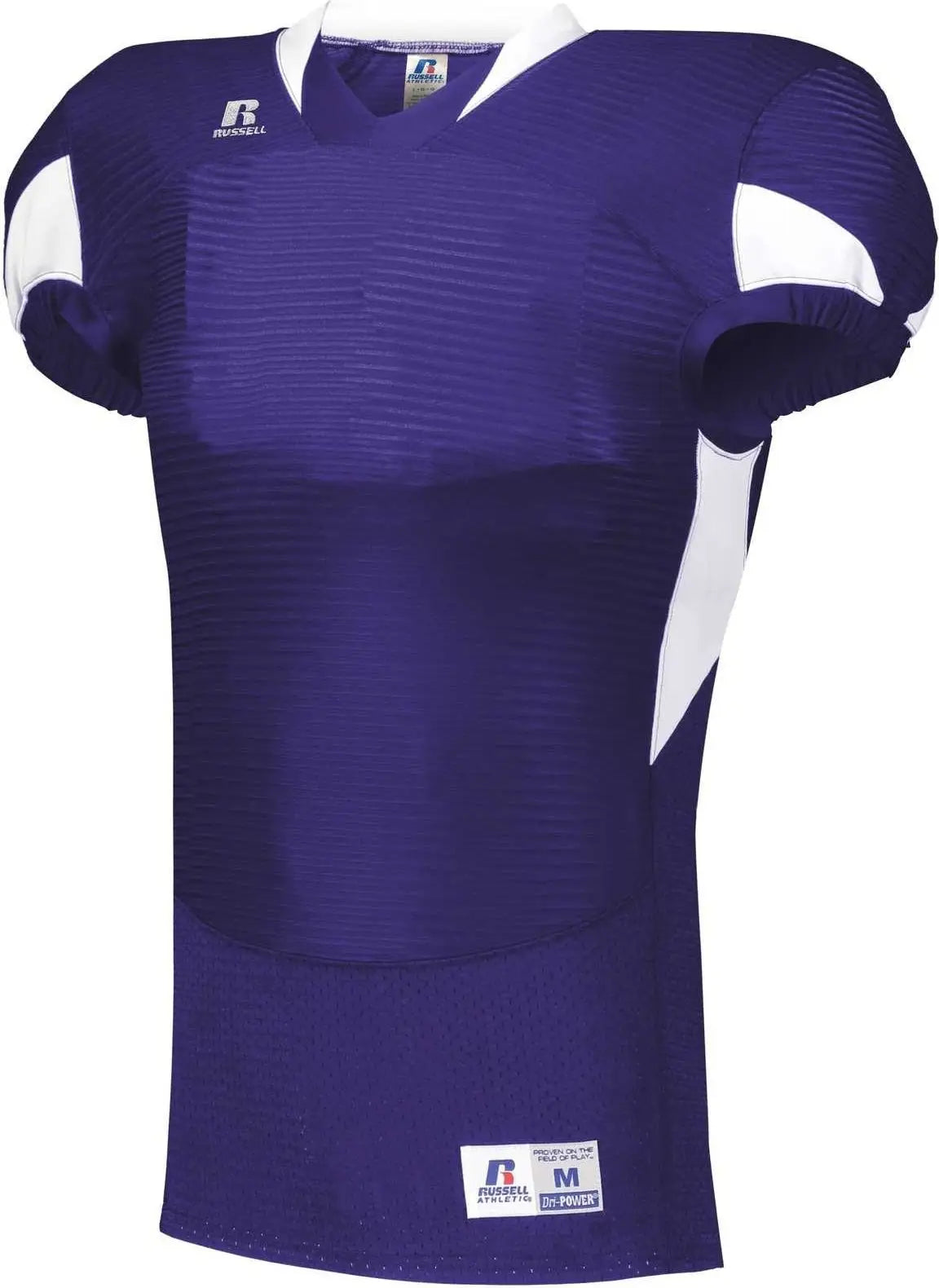 Russell S81xcm Waist Length Football Jersey - Purple White