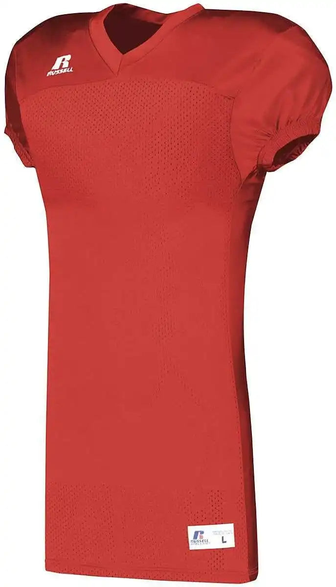 Russell S8623m Solid Jersey with Side Inserts - True Red