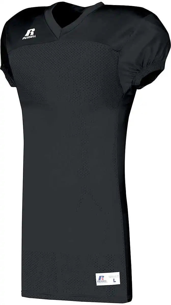 Russell S8623w Youth Solid Jersey with Side Inserts - Black