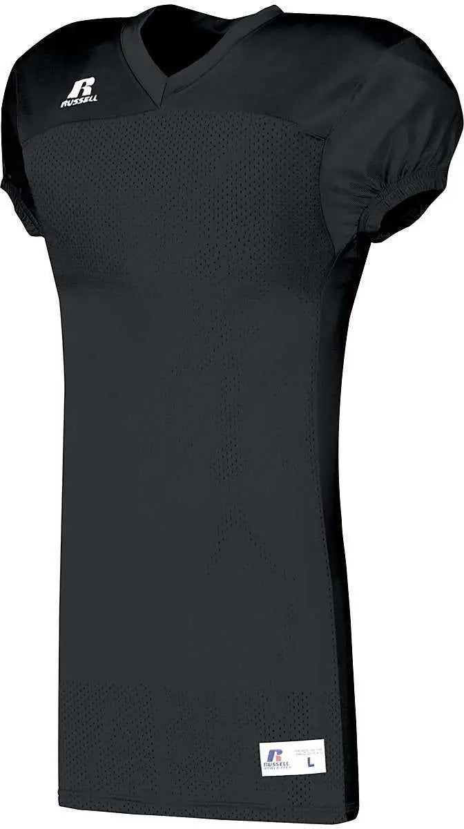 Russell S8623w Youth Solid Jersey with Side Inserts - Black