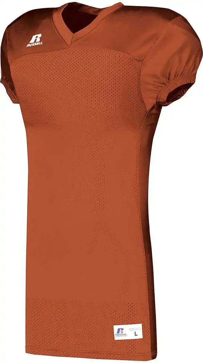Russell S8623w Youth Solid Jersey with Side Inserts - Burnt Orange