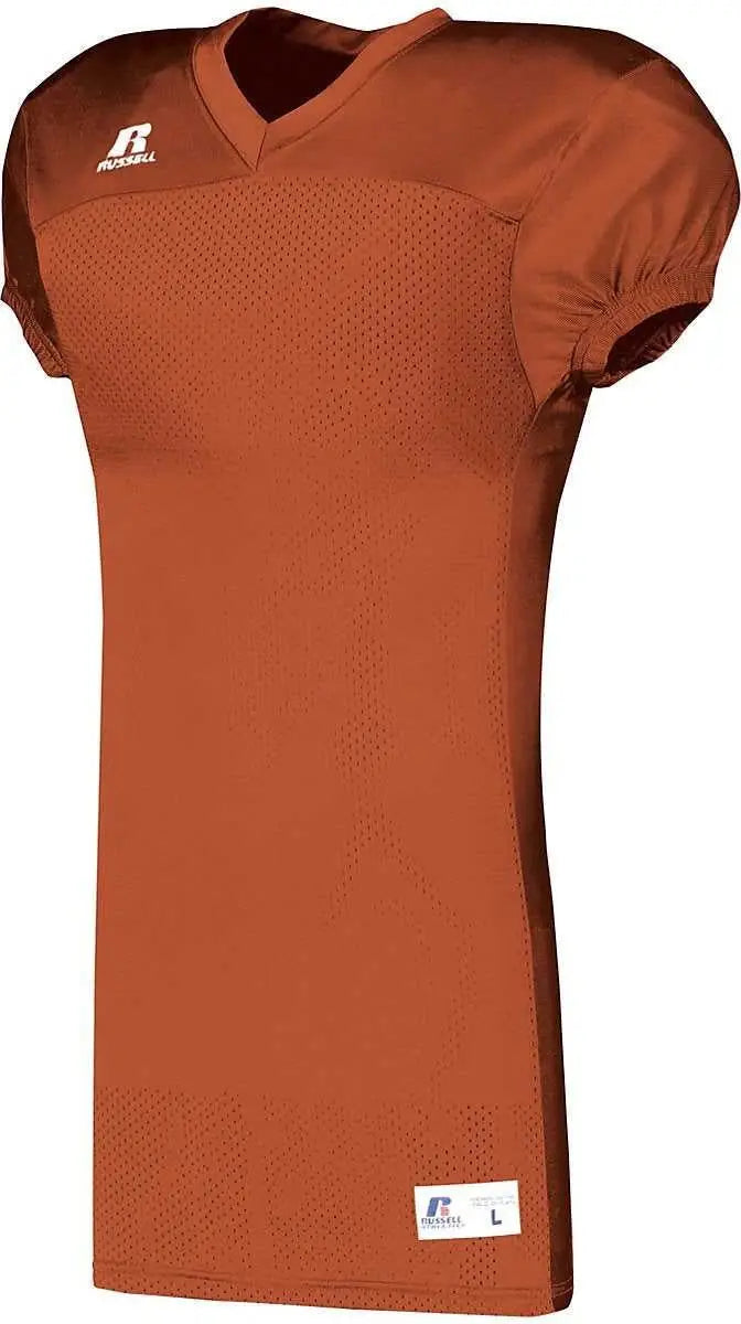 Russell S8623w Youth Solid Jersey with Side Inserts - Burnt Orange