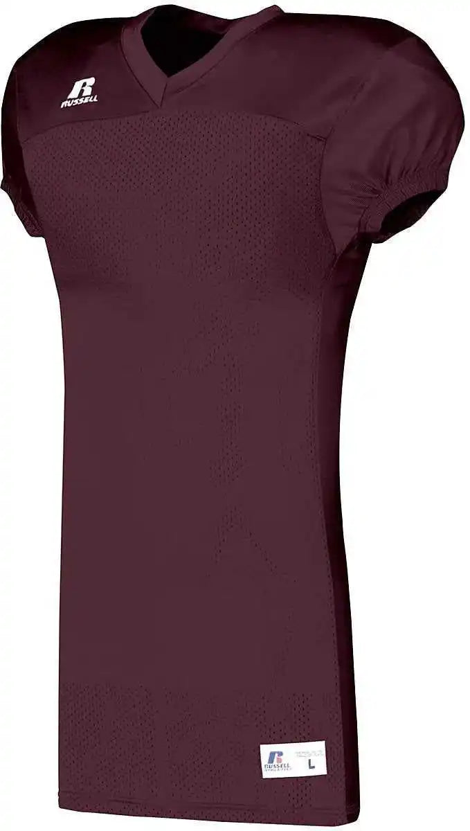 Russell S8623w Youth Solid Jersey with Side Inserts - Maroon