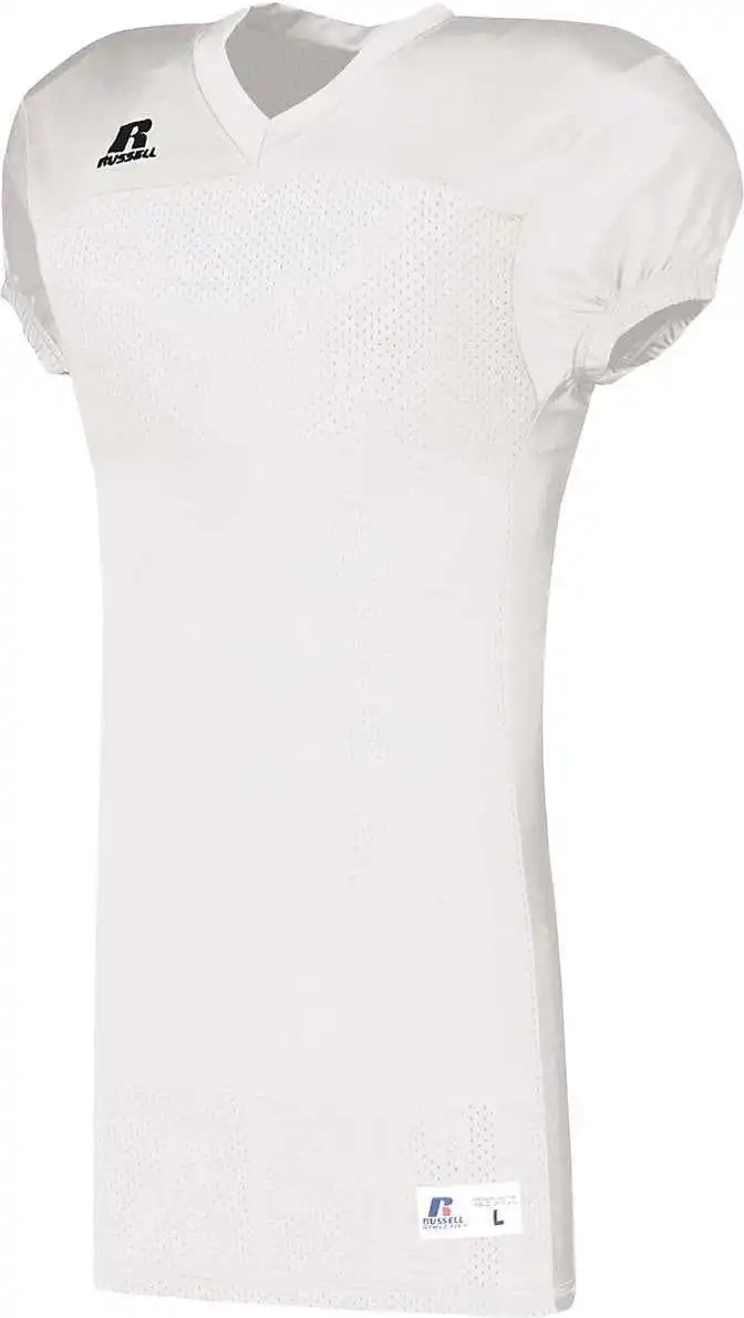 Russell S8623w Youth Solid Jersey with Side Inserts - White
