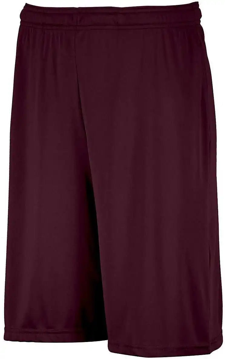 Russell Ts7x2m Dri-power Essential Performance Shorts with Pockets - Maroon