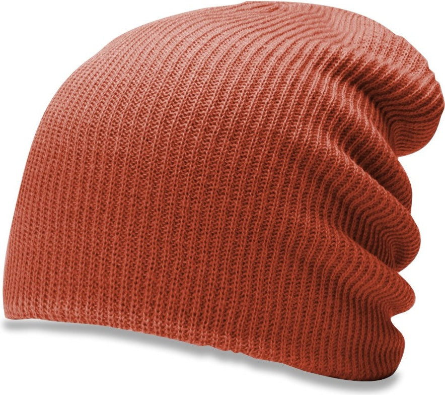 Rust Super Slouch Knit Beanie