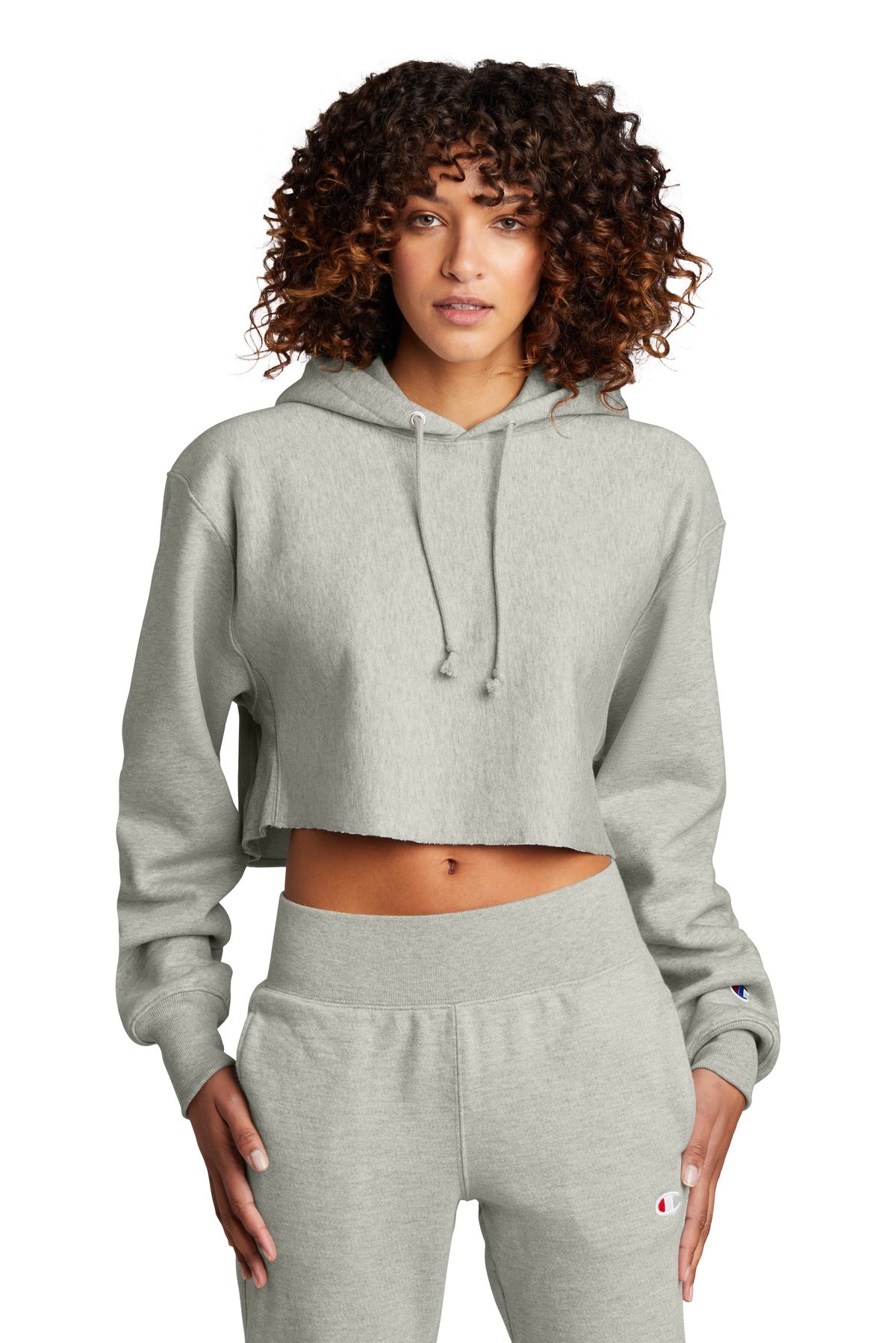 Champion RW01W Reverse Weave Women’s Hooded Sweatshirt - Oxford Gray