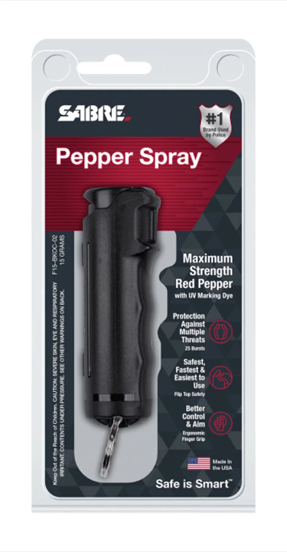 Sabre Pepper Gel with Flip Top & Uv Marking Dye