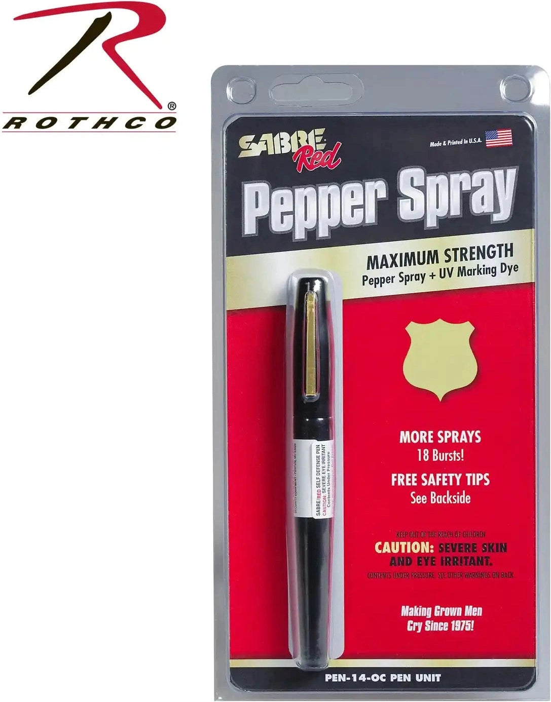 Sabre Red Usa Defense Spray W/pink Hard Case