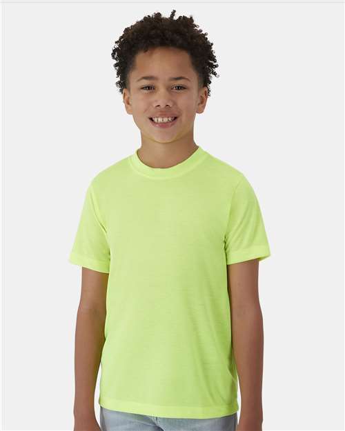 Safety Green Cool DRI® Youth Cotton Touch T-Shirt - 484Y