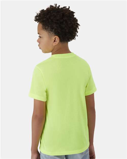 Safety Green Cool DRI® Youth Cotton Touch T-Shirt - 484Y