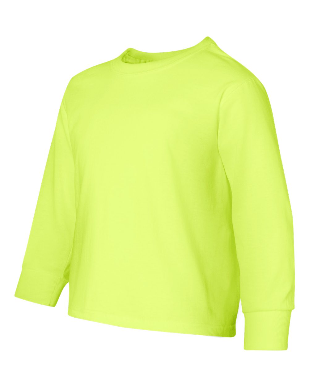 Safety Green Dri-Power® Youth Long Sleeve 50/50 T-Shirt - 29BLR