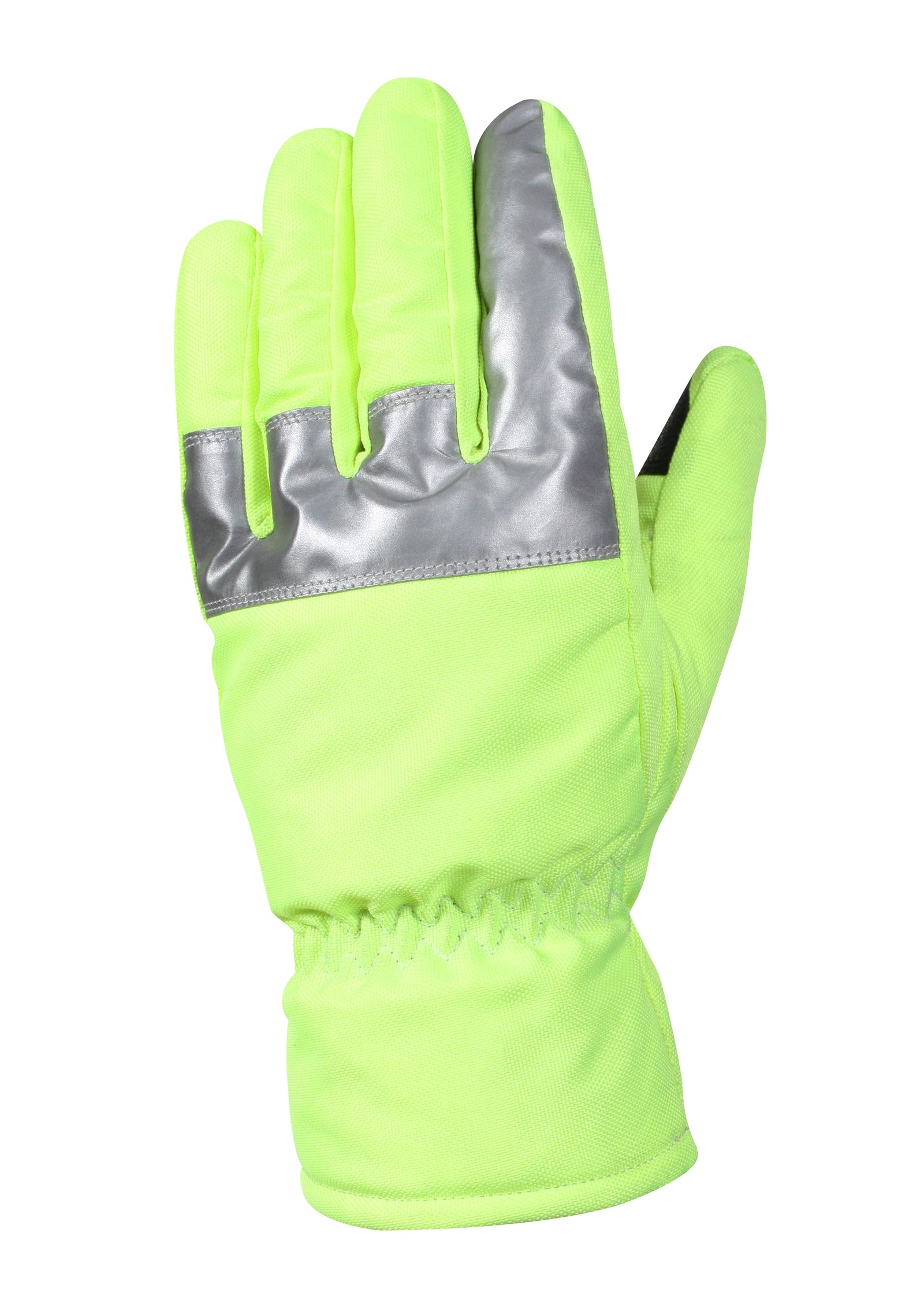 Safety Green Gloves with Reflective Tape - s