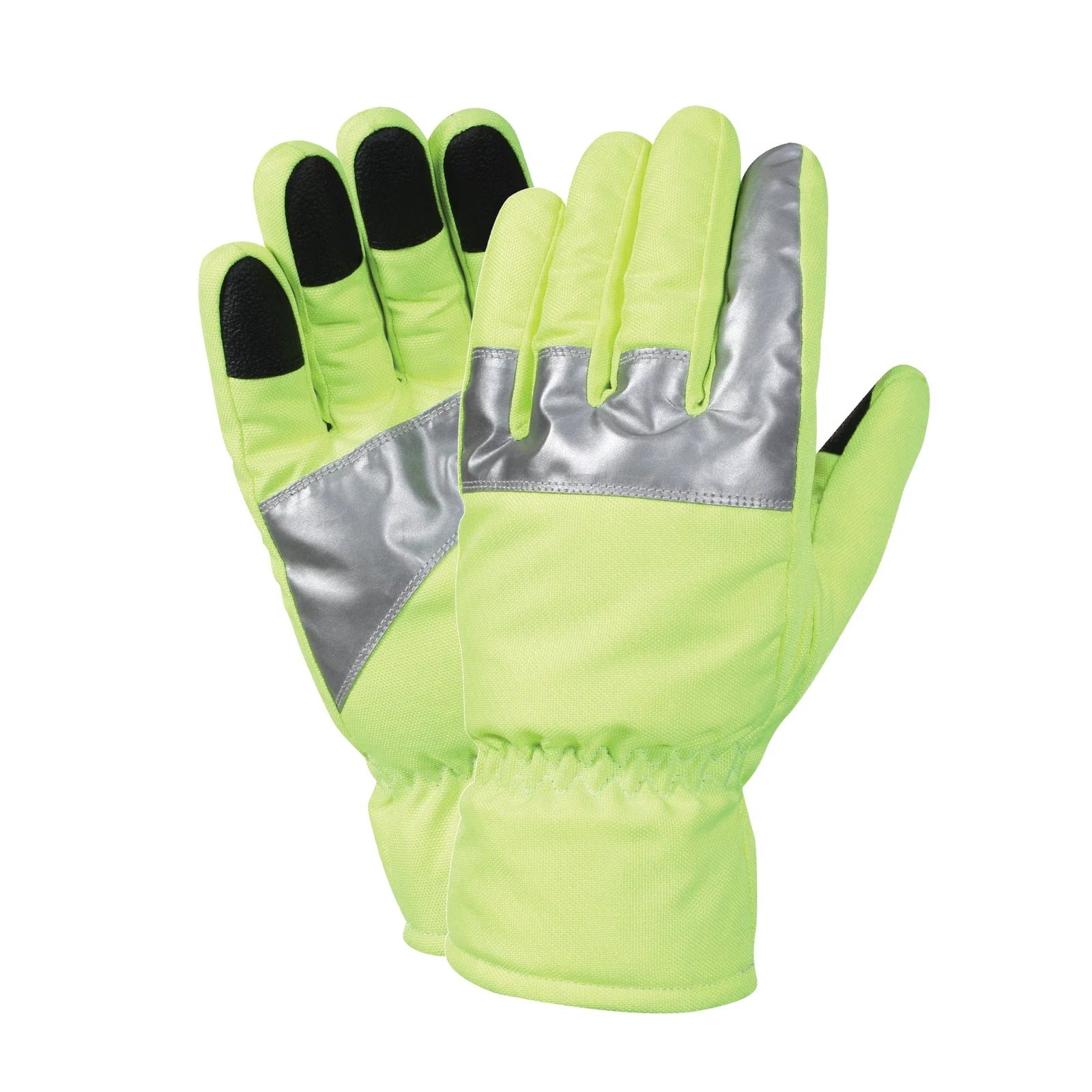 Safety Green Gloves with Reflective Tape - s