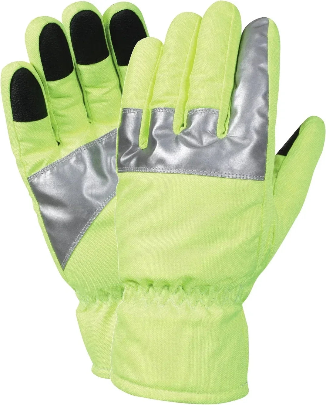 Safety Green Gloves with Reflective Tape