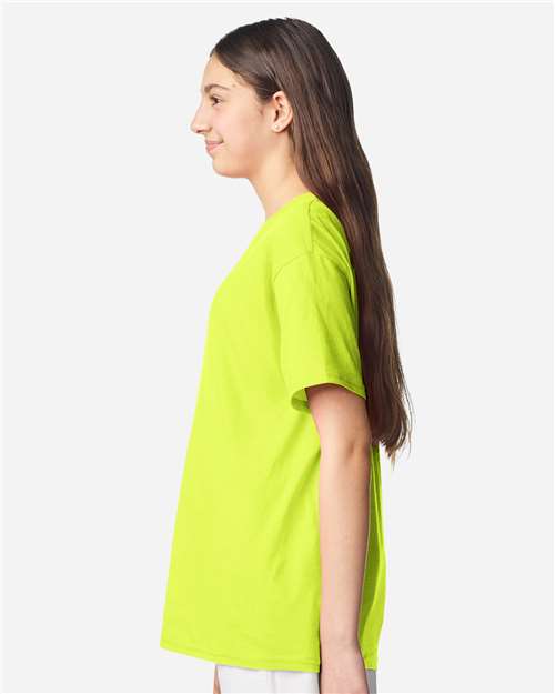 Safety Green Light Cotton Youth T-Shirt - 3000B