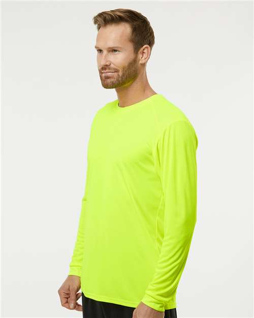 Safety Green Long Islander Performance Long Sleeve T-Shirt - 210