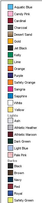 Safety Green Port & Co Youth Core Blend Tee. PC55Y