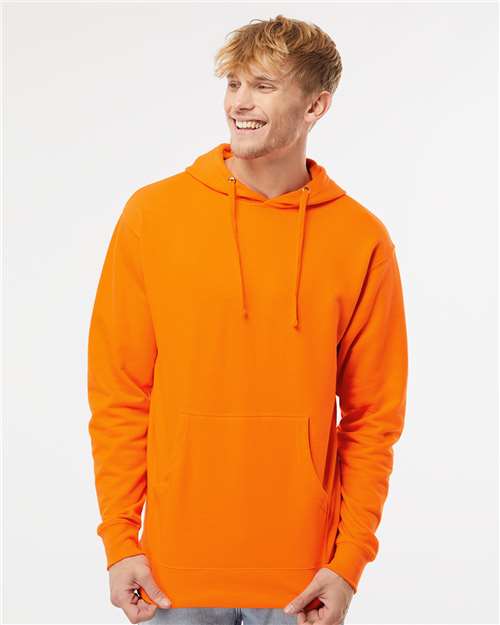 Safety Orange Midweight Hooded Sweatshirt - SS4500