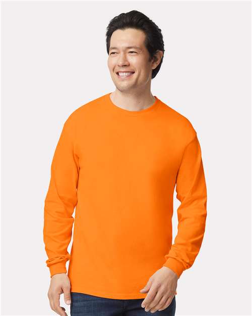 Safety Orange Ultra Cotton® Long Sleeve T-Shirt - 2400