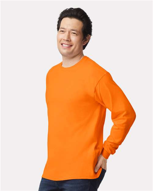 Safety Orange Ultra Cotton® Long Sleeve T-Shirt - 2400