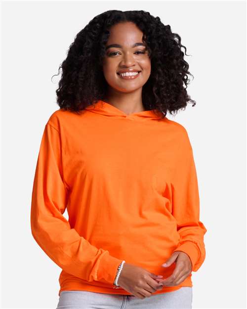 Safety Orange Unisex Classics™ Jersey Hooded T-Shirt - 363LH