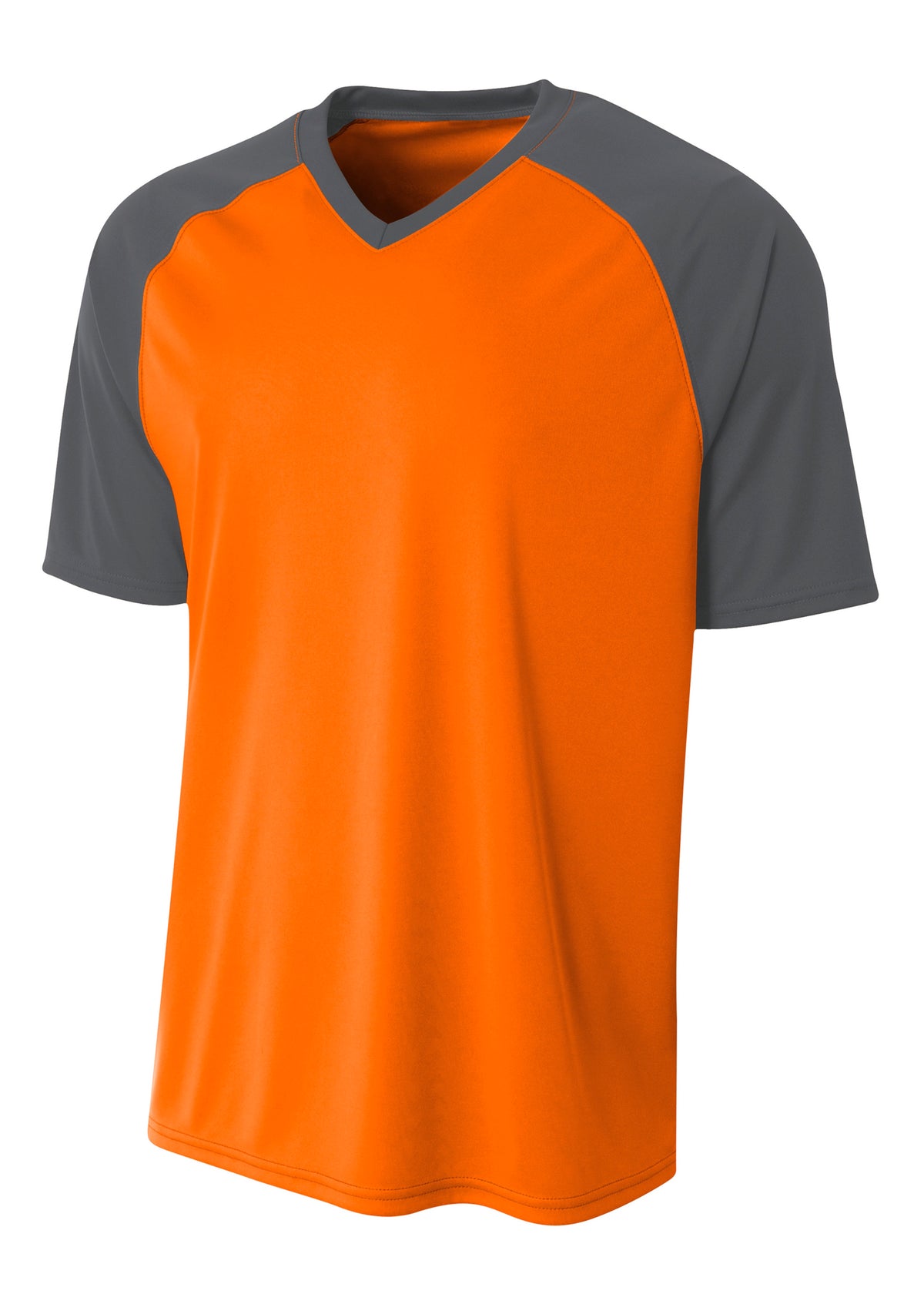 SAFETY ORANGE/GRAPHITE A4 Strike Raglan Tee