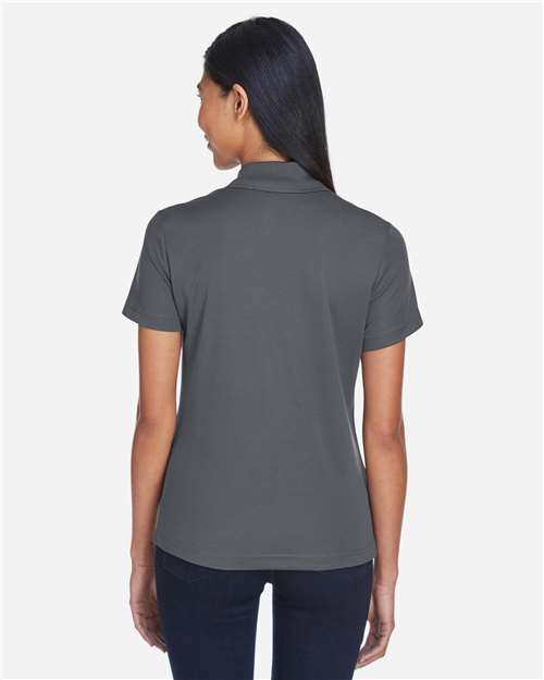 Safety Yellow/ Carbon Women's Balance Colorblock Performance Piqué Polo - CE101W