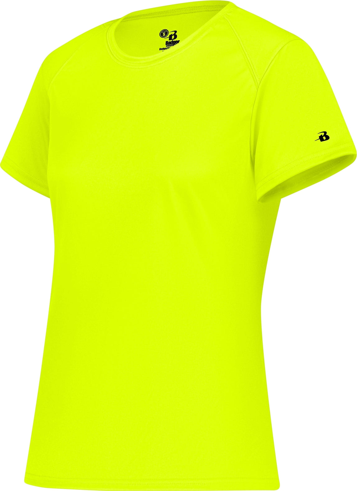 SAFETY YELLOW LADIES B-CORE TEE