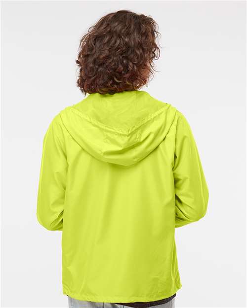 Safety Yellow Lightweight Windbreaker Full-Zip Jacket - EXP54LWZ