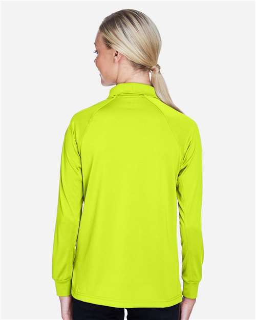 Safety Yellow Women&#39;s Advantage Long Sleeve Tactical Polo - M211LW