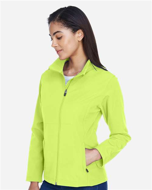 Safety Yellow Women's Leader Soft Shell Jacket - TT80W