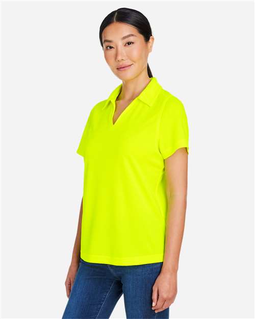 Safety Yellow Women&#39;s Market Snag Protect Mesh Polo - CE104W