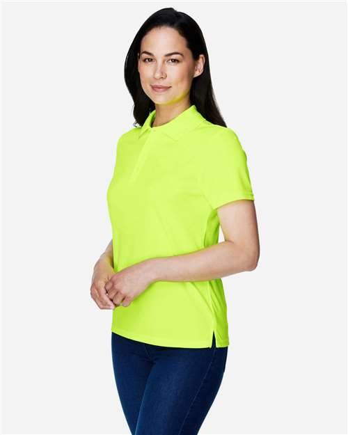 Safety Yellow Women&#39;s Origin Performance Piqué Polo - 78181