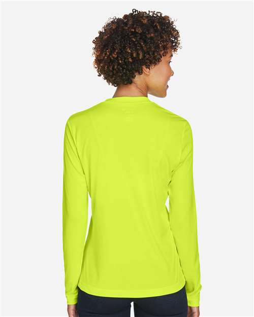 Safety Yellow Women&#39;s Zone Performance Long Sleeve T-Shirt - TT11WL