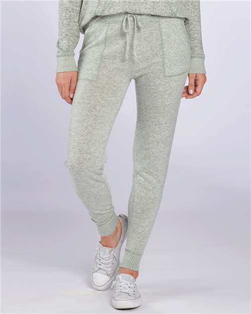 Sage Heather Women&#39;s Cuddle Fleece Joggers - L09