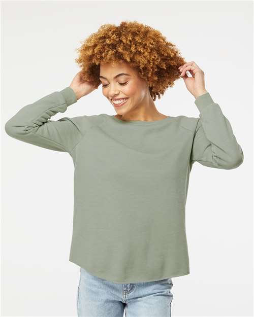 Sage Women&#39;s California Wave Wash Crewneck Sweatshirt - PRM2000