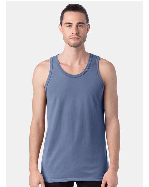 Front View of Saltwater Garment-Dyed Unisex Tank Top - GDH300