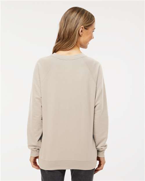 Sand Icon Lightweight Loopback Terry Crewneck Sweatshirt - SS1000C