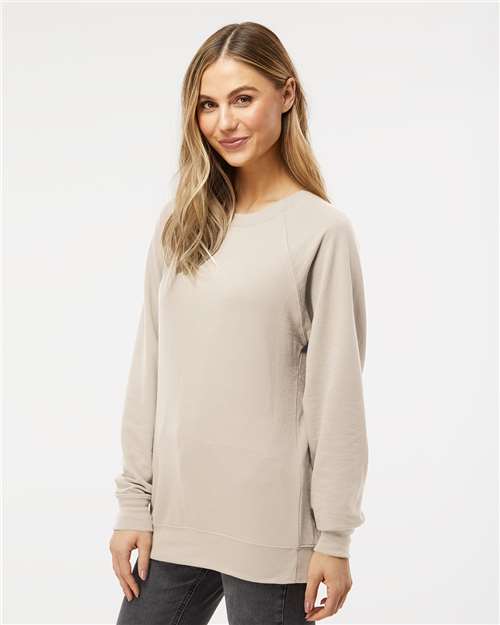 Sand Icon Lightweight Loopback Terry Crewneck Sweatshirt - SS1000C