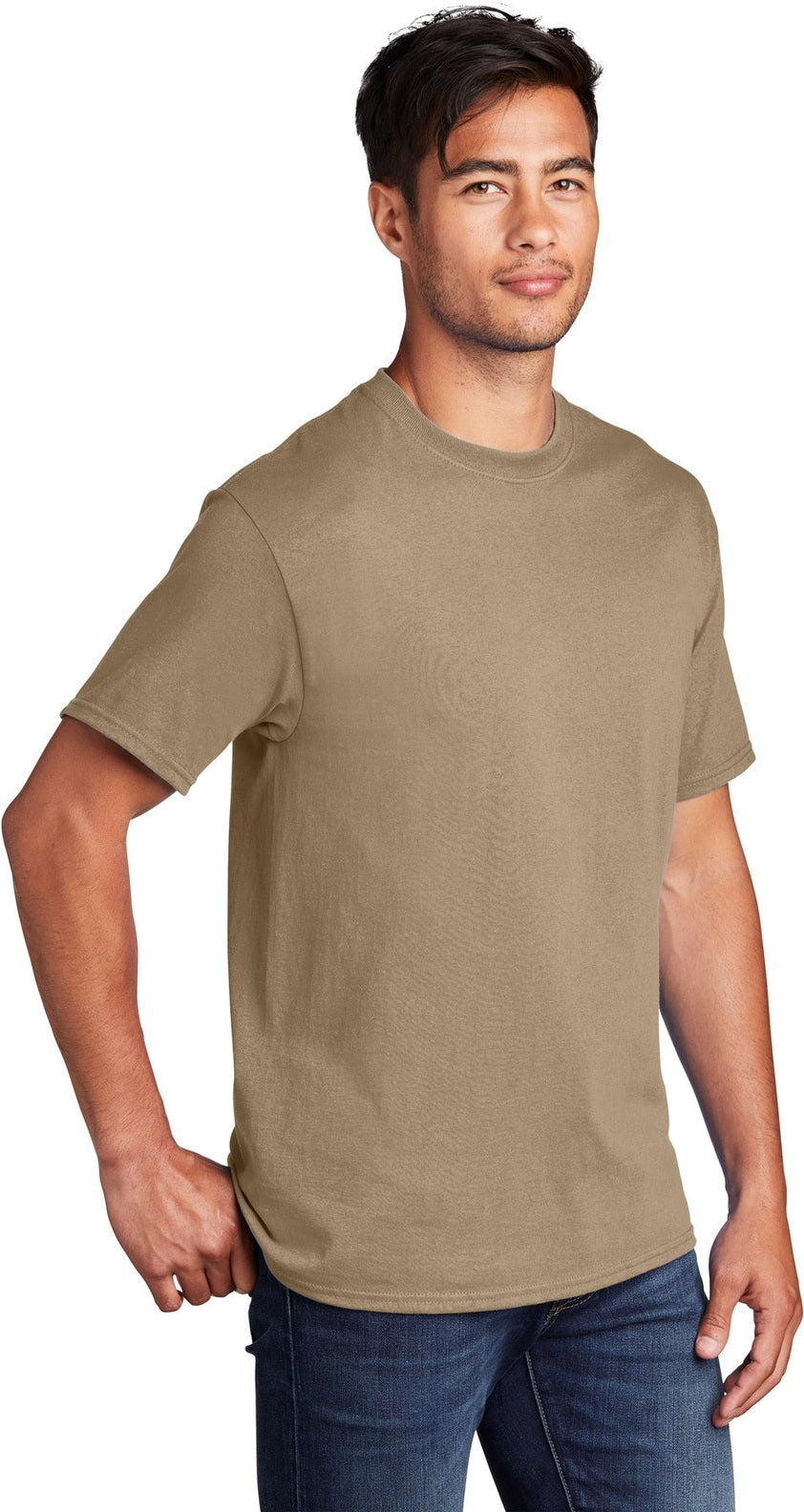 Sand Port & Co Core Cotton Tee. PC54