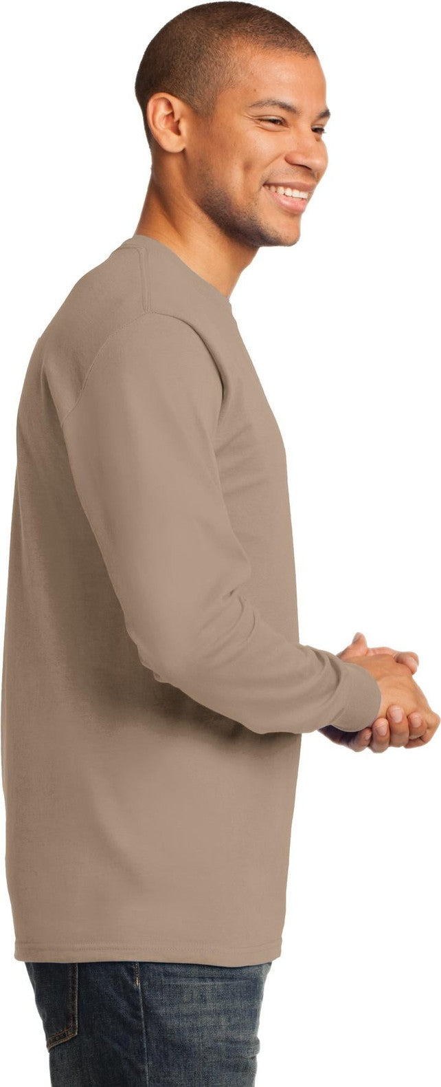 Sand Port & Co Long Sleeve Essential Tee. PC61LS